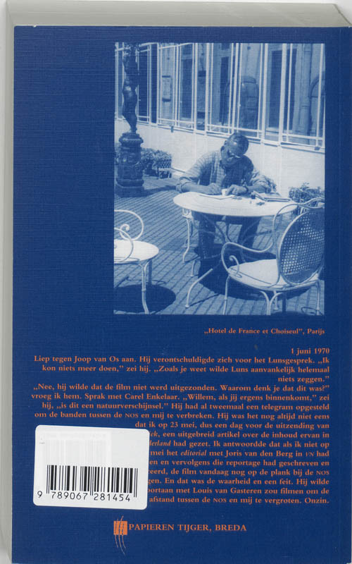 Achterkant van Memoires 1968-1970