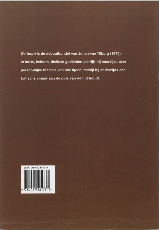 Achterkant van De toorn