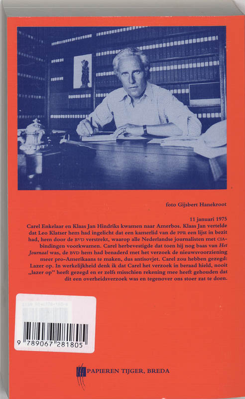 Achterkant van Memoires 1974-1975