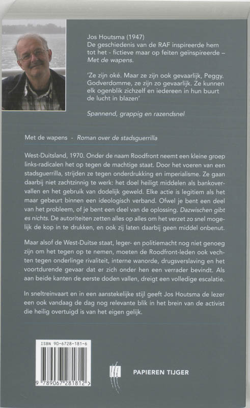 Achterkant van Met de wapens