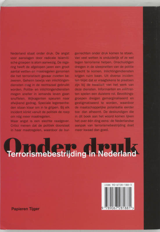 Achterkant van Onder druk
