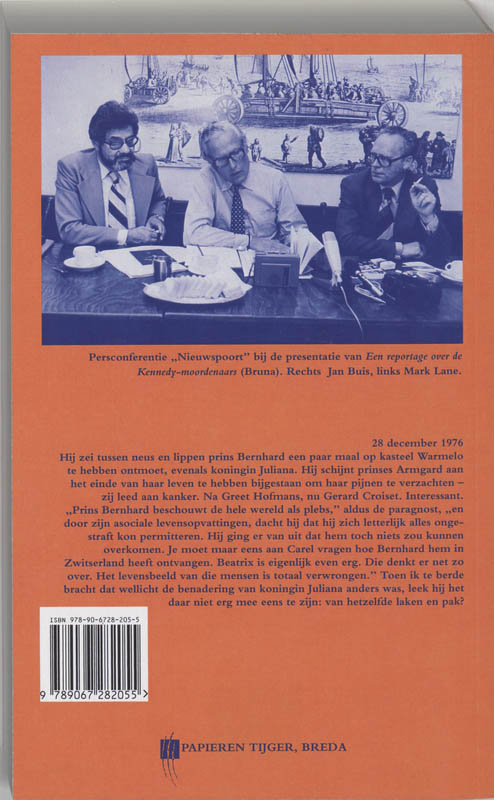Achterkant van Memoires 1976-1977