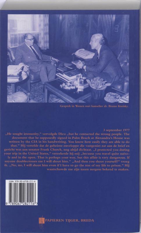 Achterkant van Memoires 1977-1978