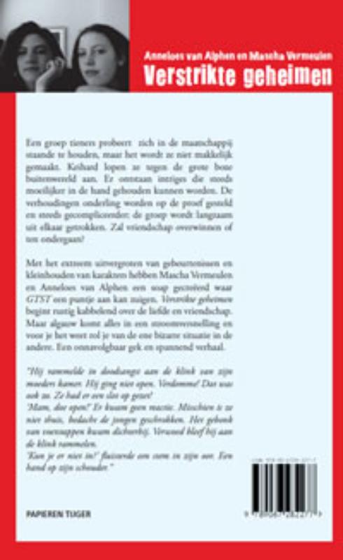 Achterkant van Verstrikte geheimen