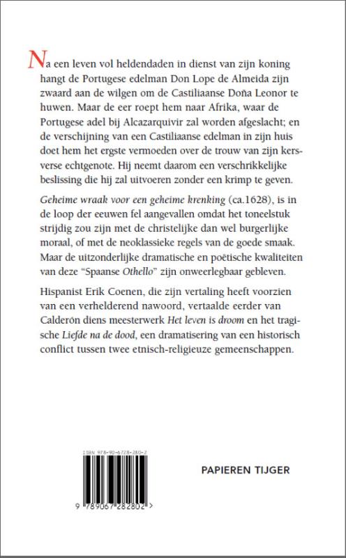 Achterkant van Geheime wraak