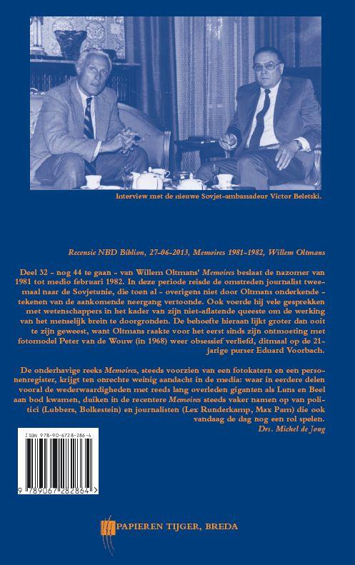 Achterkant van Memoires 1982