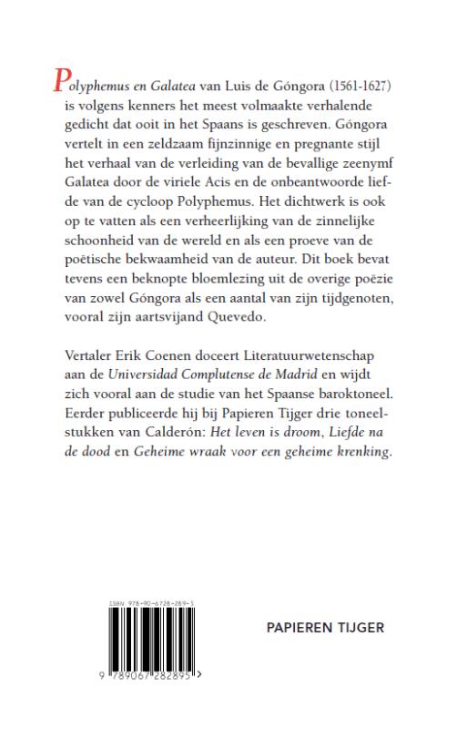 Achterkant van Polyphemus en Galatea