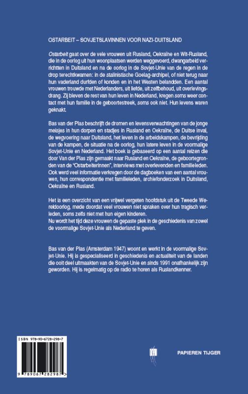 Achterkant van Ostarbeit