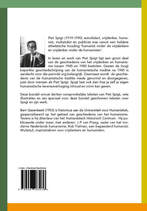 Achterkant van Piet Spigt