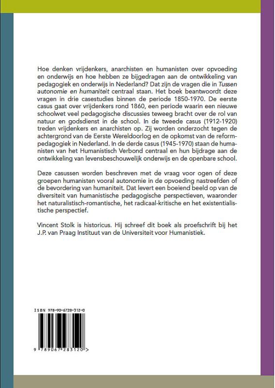 Achterkant van Tussen autonomie en humaniteit