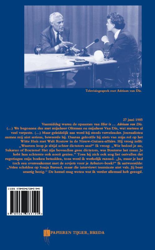 Achterkant van Memoires 1985-A