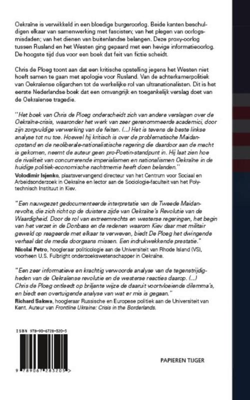 Achterkant van Oekraïne in het kruisvuur