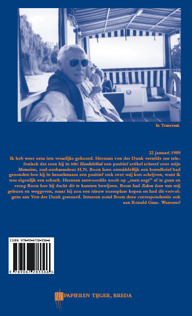 Achterkant van Memoires 1989-A