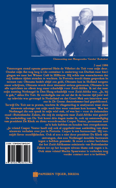 Achterkant van Memoires 1990-B