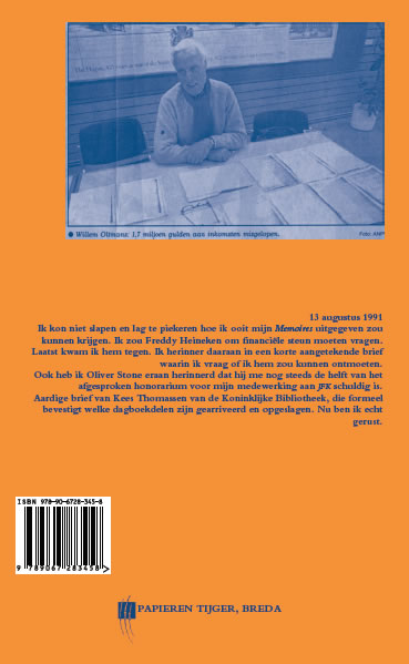 Achterkant van Memoires 1991-B