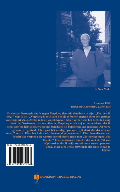 Achterkant van Memoires 1998-A