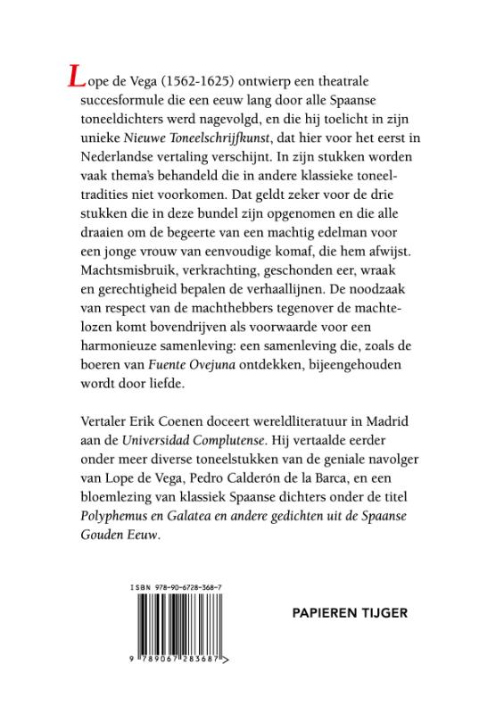 Achterkant van Nieuwe toneelschrijfkunst voor onze tijd en Drie sociale drama's