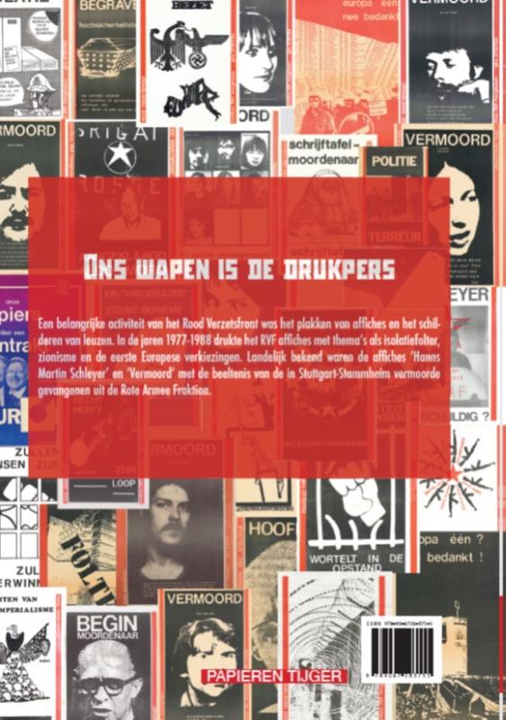 Achterkant van Rood Verzetsfront - Politieke propaganda voor de RAF (1977-1988)