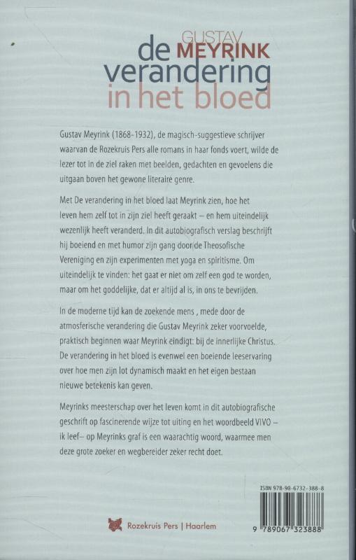 Achterkant van De verandering in het bloed