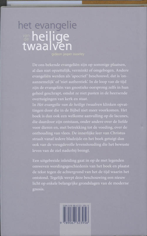 Achterkant van Het evangelie van de heilige twaalven
