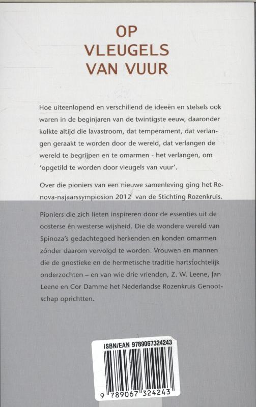 Achterkant van Op vleugels van vuur