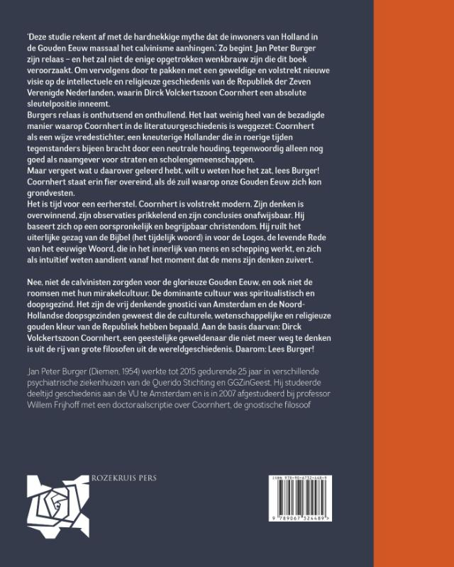 Achterkant van Coornhert, licht in Europa