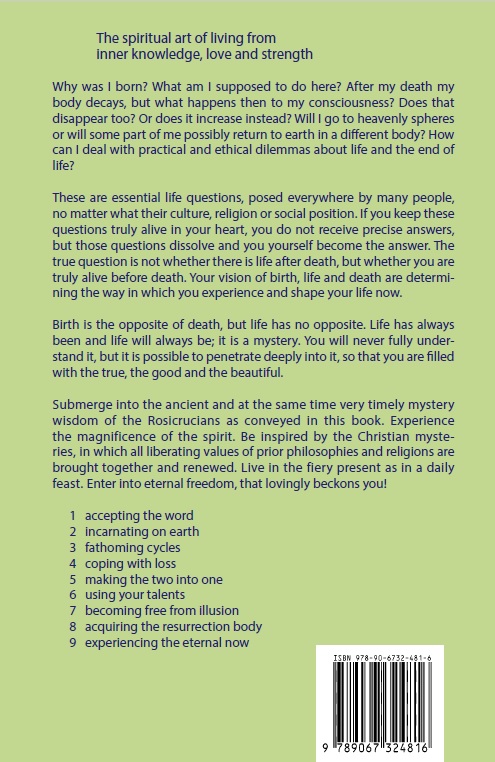 Achterkant van Mysteries and Challenges of Birth, Life and Death