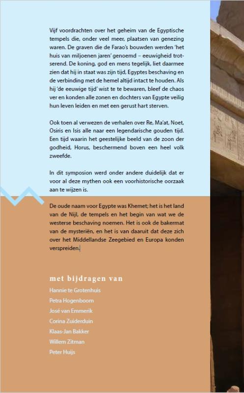 Achterkant van Mysteriën van Egypte