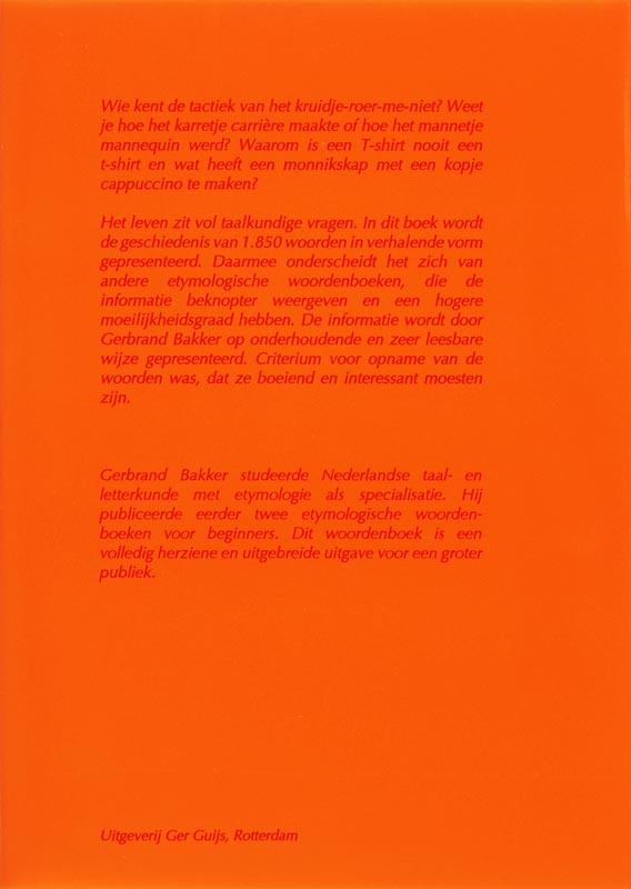 Achterkant van Junior Etymologisch Woordenboek