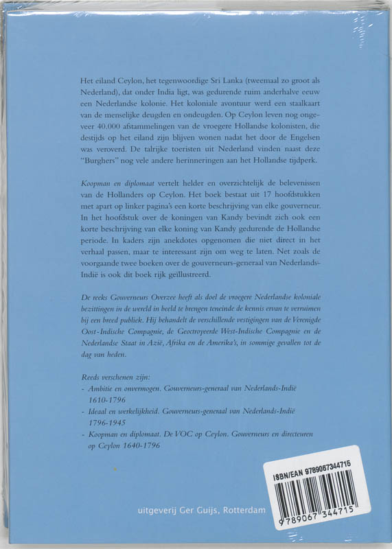 Achterkant van Koopman en diplomaat