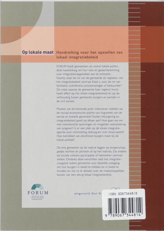Achterkant van Op lokale maat