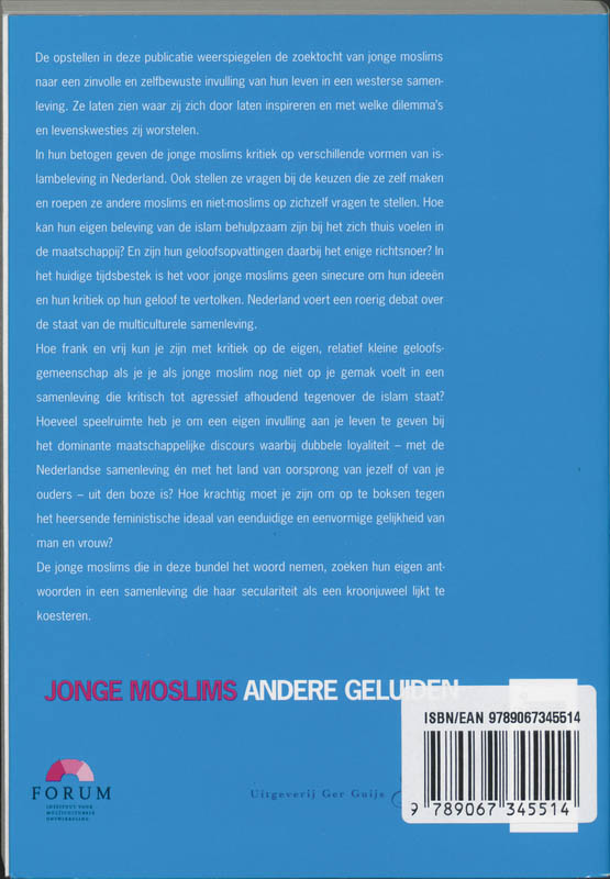 Achterkant van Jonge moslims, andere geluiden