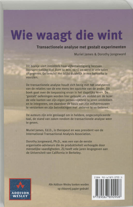 Achterkant van Wie waagt die wint
