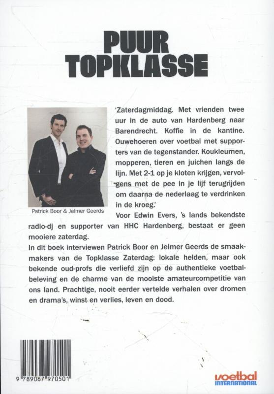 Achterkant van Puur topklasse