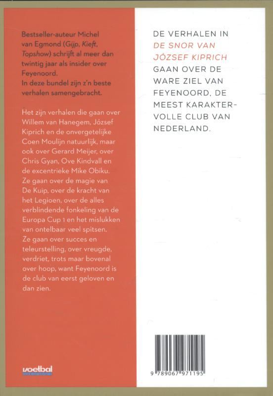 Achterkant van De snor van József Kiprich