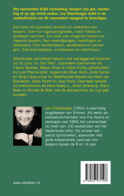 Achterkant van Keepers zijn gek