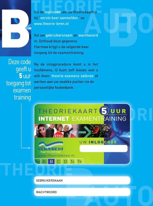 Achterkant van Theorie Leren Auto B & Het nieuwe rijden set