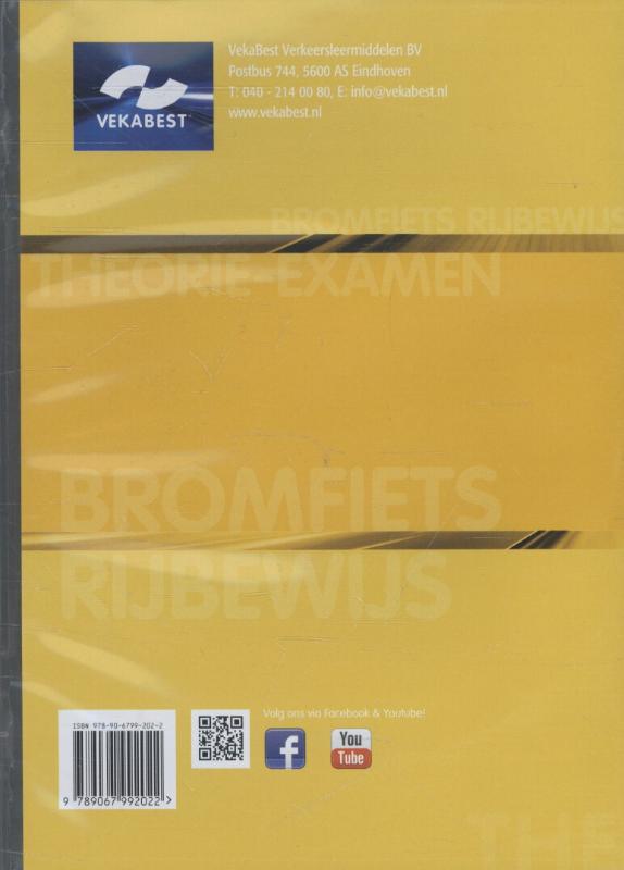 Achterkant van Bromfietsrijbewijs Am