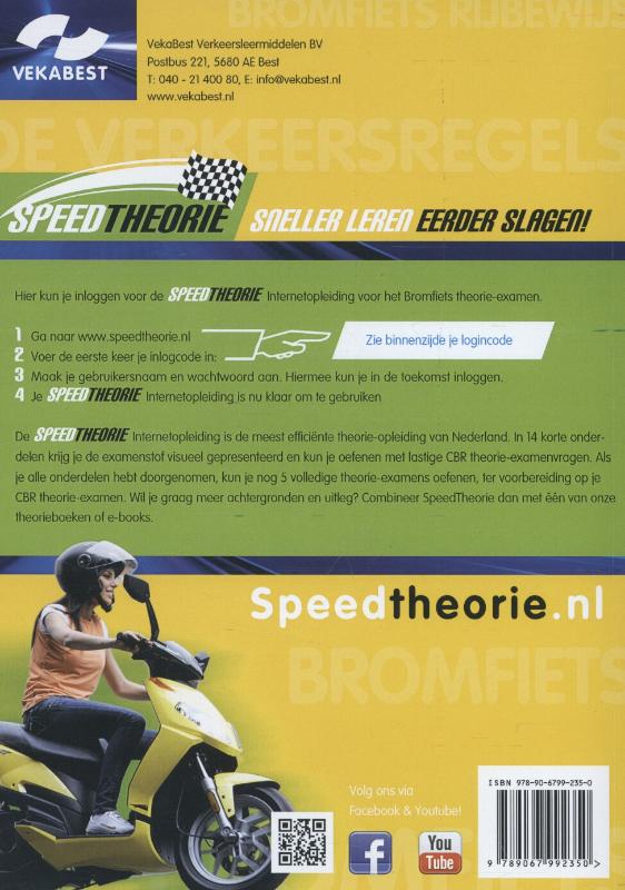 Achterkant van Bromfietsrijbewijs