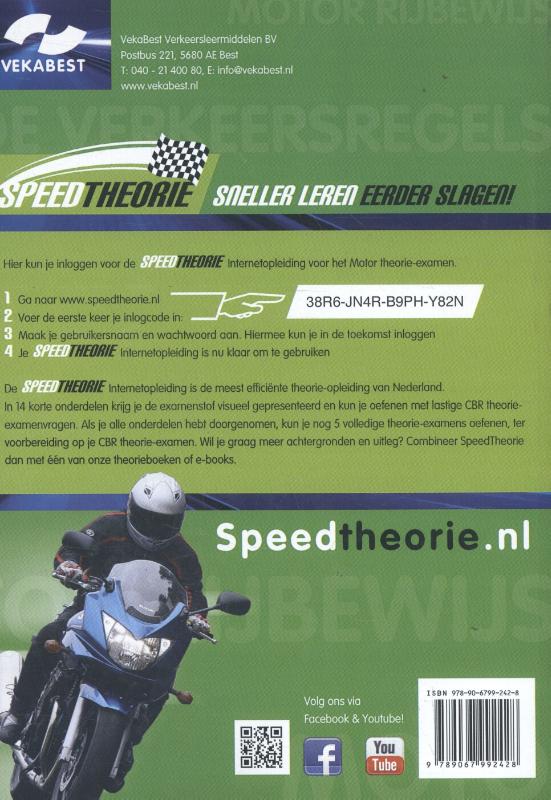Achterkant van Motor Rijbewijs A