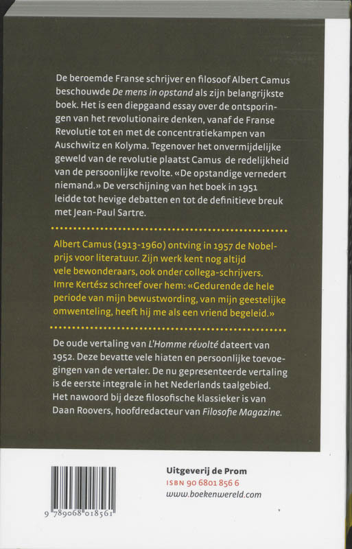 Achterkant van De mens in opstand