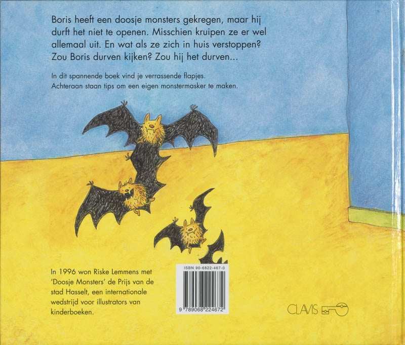 Achterkant van Doosje Monsters