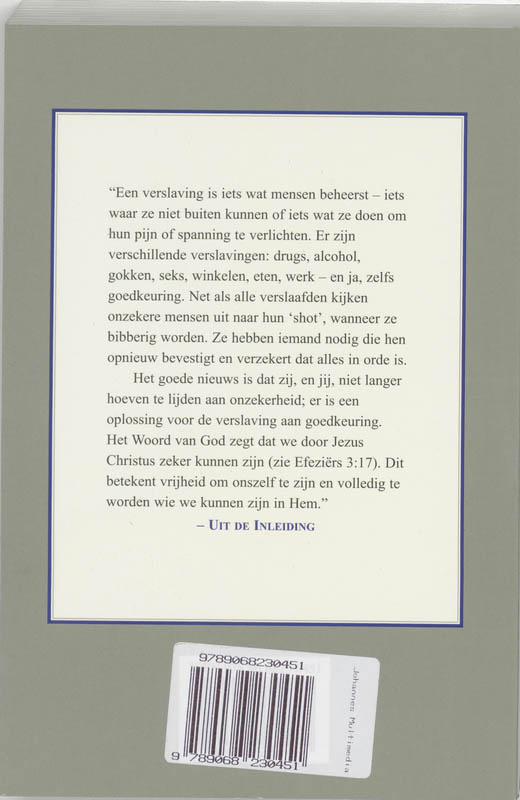 Achterkant van Verslaafd aan goedkeuring