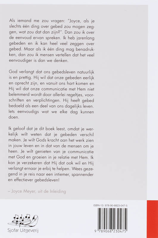 Achterkant van De kracht van een eenvoudig gebed
