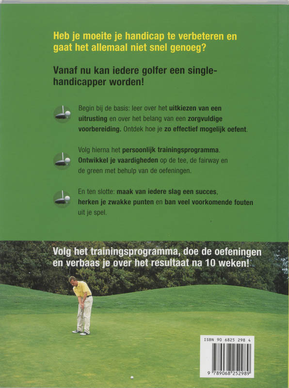 Achterkant van Verbeter je golfhandicap