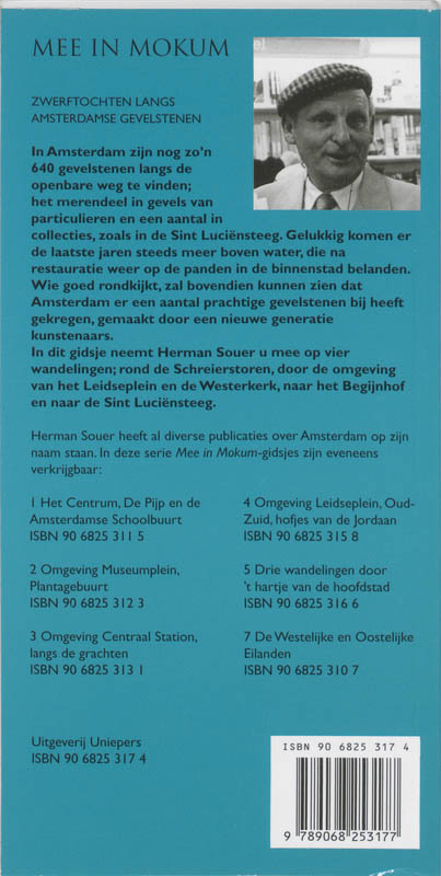 Achterkant van Zwerftochten langs Amsterdamse gevelstenen