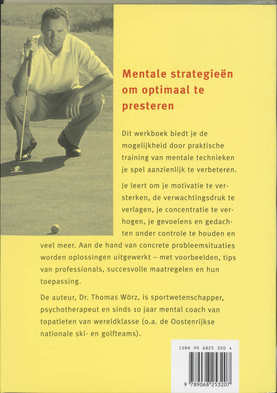 Achterkant van Mentale golftraining