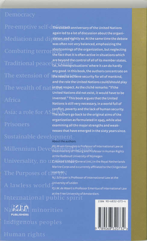 Achterkant van The United Nations of the Future