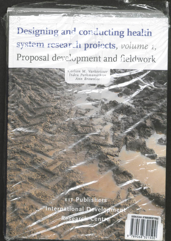 Achterkant van Proposal development and fieldwork & Data analyses and report writing