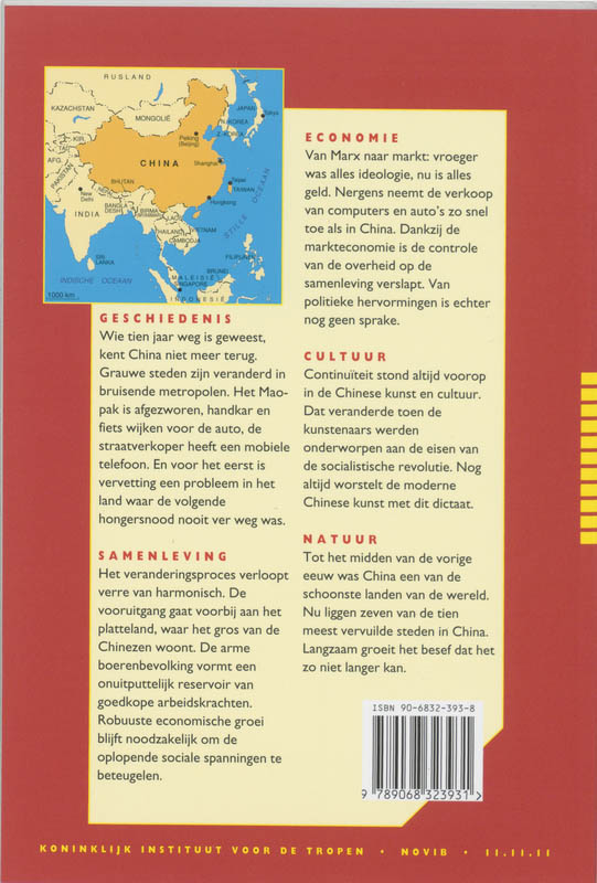 Achterkant van China